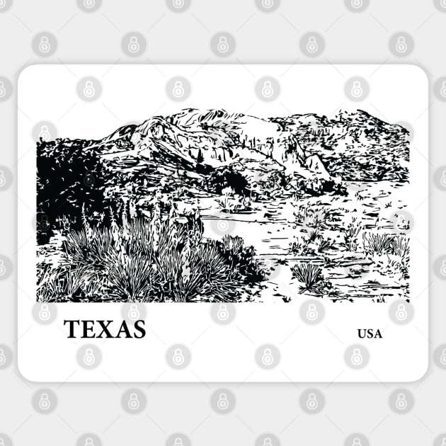 Texas USA Sticker by Lakeric